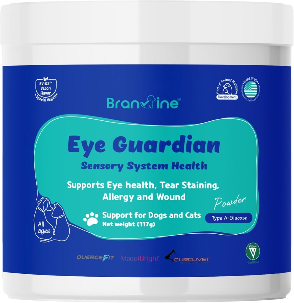 Eye Guardian for Cats and Dogs - Supports Eye Health, Tear Staining, Allergy and Wound (117g) with MaquiBright (Normal Weight)