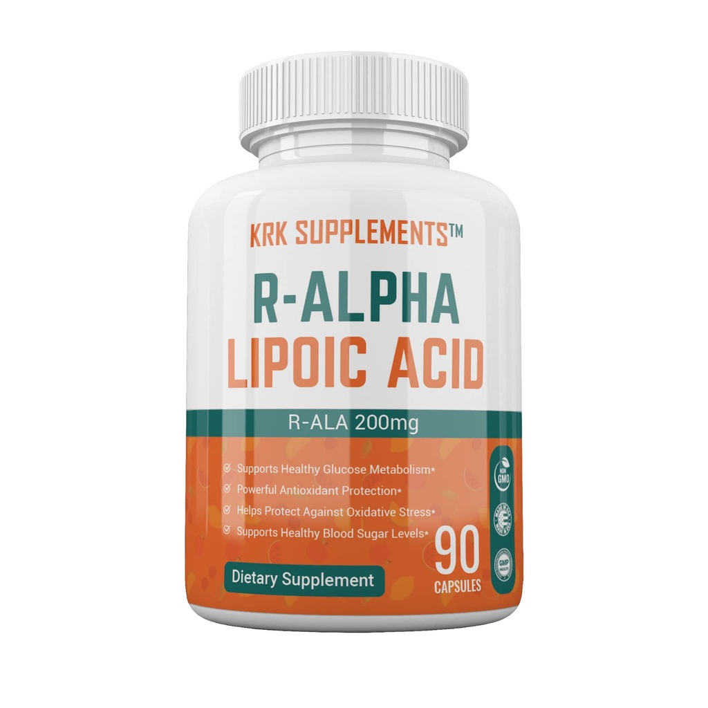 1 boîte R-ALA R-Alpha Acide lipoïque 200mg 90 capsules