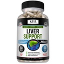Kaya Naturals Nettoyer le foie Détox & Réparation - Supplément de chardon de lait - Détox du foie pour les femmes et les hommes - Extrait d'artichaut et Capsules de racine de dandelion - 60 Compte