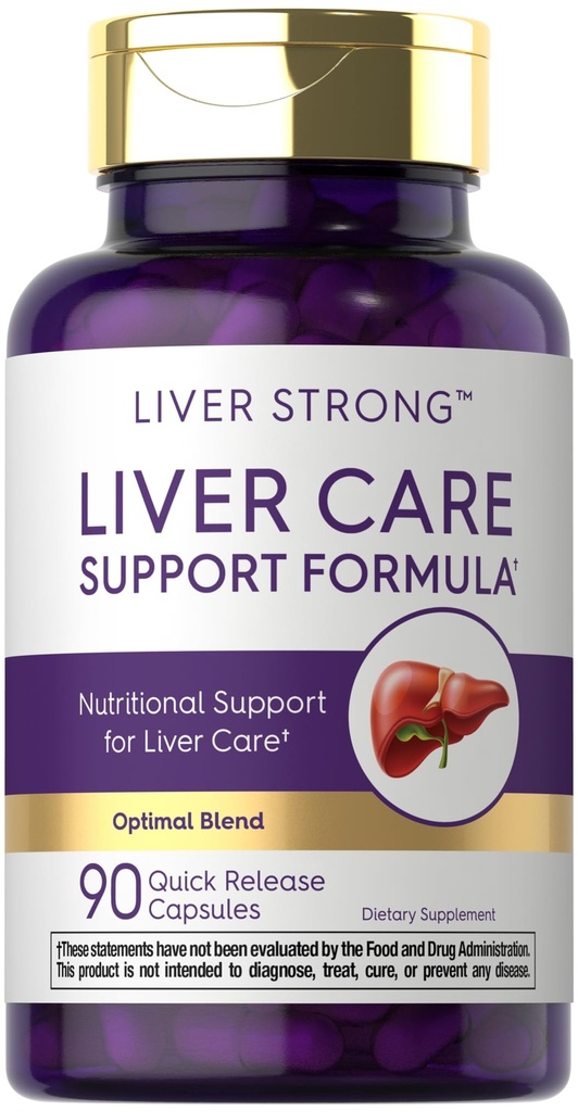 Carlyle Liver Support Supplement für Männer und Frauen | 90 Kapseln | Complex Blend with Milk Thistle, NAC, Dandelion Root Extract | Non-GMO and Gluten Free