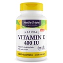 Origines saines Vitamine E 400 UI (naturelle, sans OGM, sans gluten, soutien de la peau, soutien cardiovasculaire), 90 softgels
