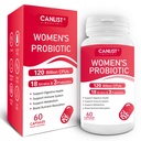 Women's Probiotics120 Billion CFUs 18 Strains 3 Präbiotika & Verdauungsenzyme Enthält Organische Prebiotische Cranberry Frauen Gesundheit Verdauungs- und Immununterstützung Non-GMO Soy Gluten Dairy Free