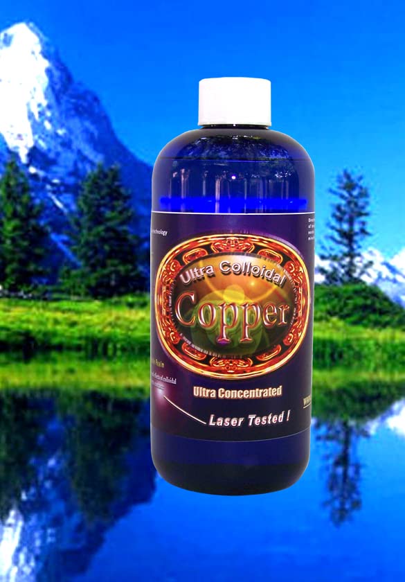 Silver Mountain Minerals Kolloidale Kupferflüssigkeit Mineralische Ergänzung 16 Oz. 100 PPM
