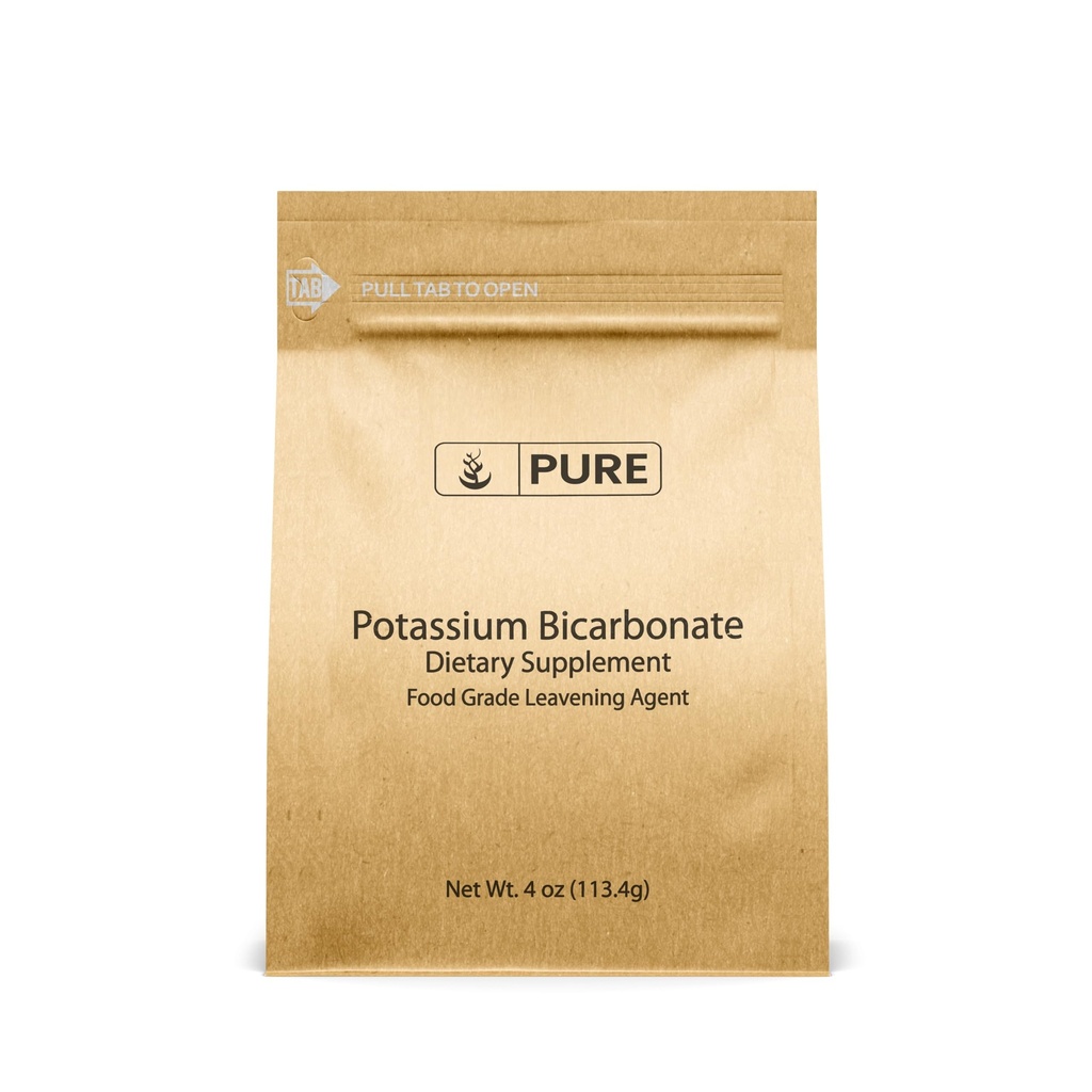 Pure Original Zutaten Kaliumbicarbonat (4oz) Natürlich, Lebensmittel sicher, Elektrolyt, Leavening