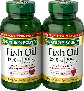 Natureís Bounty Fish Oil, 360 Count (Pack mit zwei)