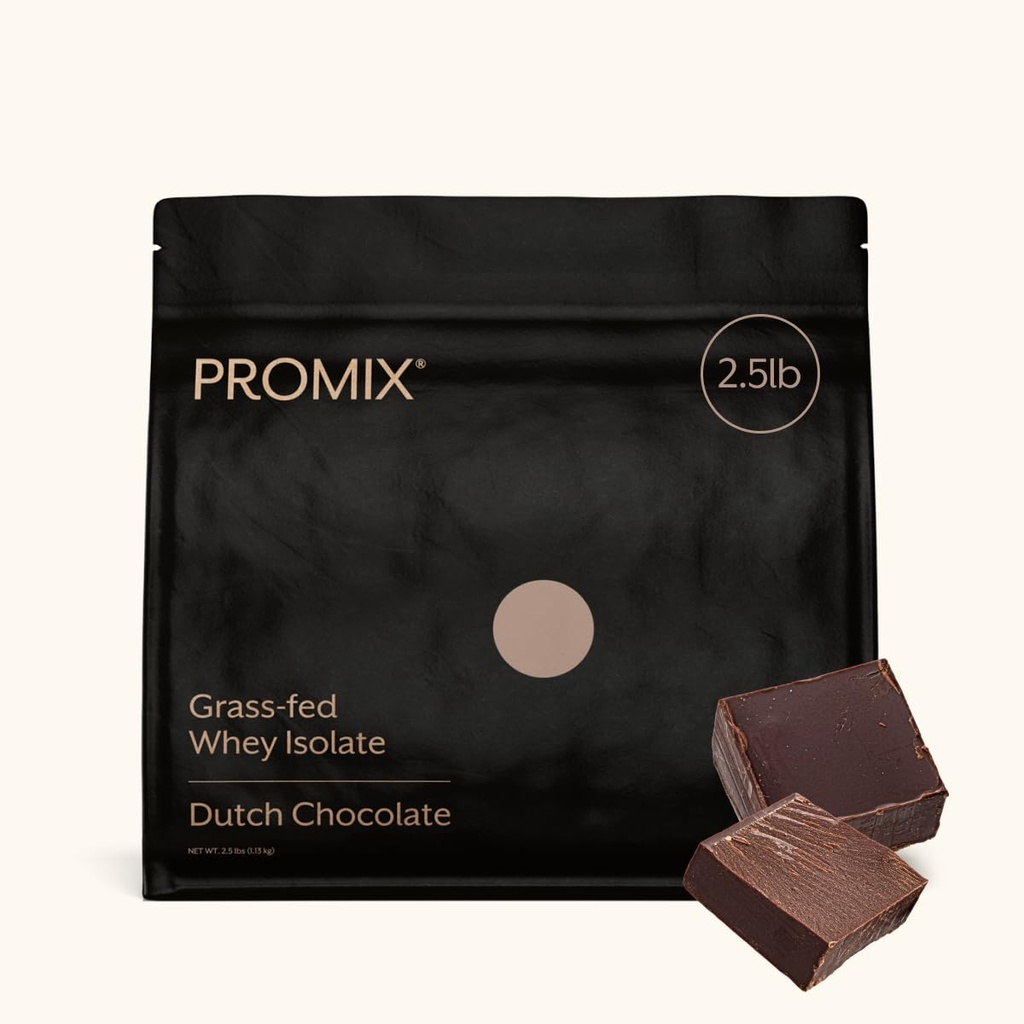 ProMix Nutrition Whey Protein Isolate Powder, Chocolate - Grass-Fed - - Post Workout Fitness & Nutrition Shakes, Smoothies & Cooking Recipes - Glutenfrei & Keto-Friendly - 2.5 Pfund (Pack von 1)