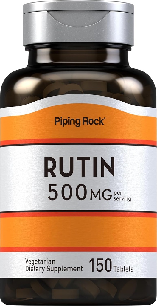 Piping Rock Rutin 500mg | 150 Tabletten | Vegetarisch, Non-GMO, Glutenfreie Ergänzung