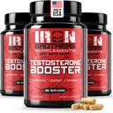 Booster de testostérone pour les hommes - Strogen Blocker - Supplément énergie naturelle, force et étamine - croissance musculaire maigre - favorise la perte de graisse - augmenter la performance masculine (3 bouteilles)