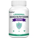 Orgabay Liposomique Quercetin Phytosome 1600 mg,Bromelain 200mg,Zinc 30mg,Vitamine C Turmère 40 mg,Absorption la plus élevée,Complexe de Quercetine, 60 Softgels