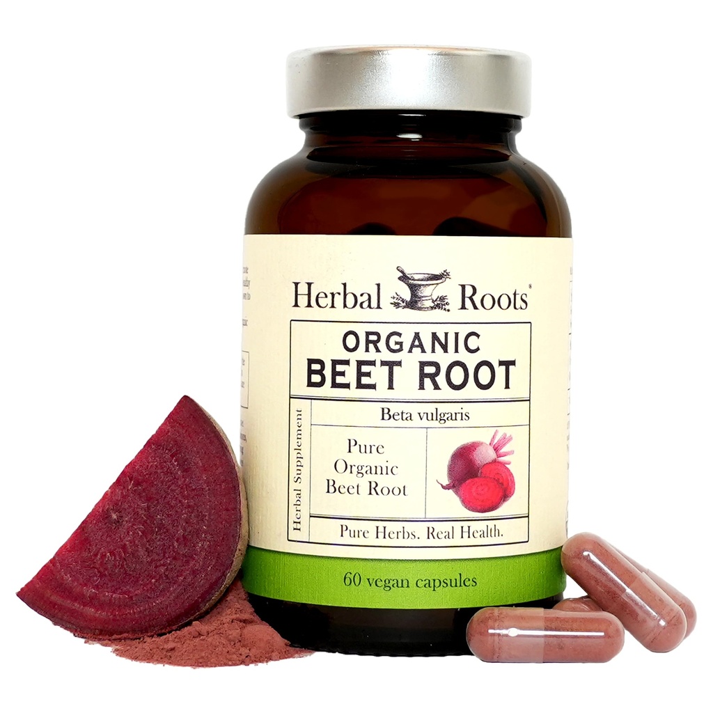 Graines à base de plantes Capsules de poudre de betterave biologique - 1 500mg par portion - Certifié USDA Organic - Non-OGM - 60 Capsules Vegan Comte