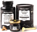 Meilleure Alt Shilajit Résine 30 gm & Sea Moss Capsules Energy Duo.