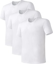 DAVID ARCHY Herren Undershirt Bamboo Rayon Moisture-Wicking Crewneck T-Shirts Stretch Tees für Herren, 3 oder 5 Pack