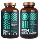 WILD FUEL Male Fertility Supplement und Eisen Pillen mit Folsäure Fertilität und Prenatal Bundle