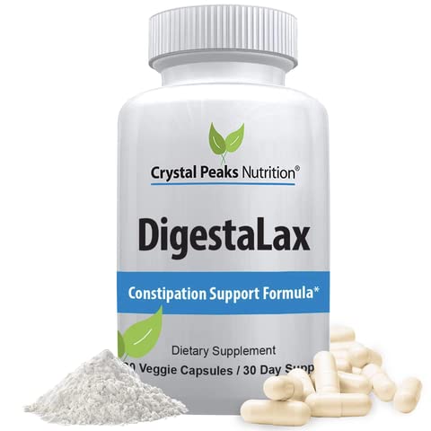 DigestaLax Erhöhen Sie die Ernährungs- und Verbrauchsunterstützung - Hilft, die einfache Verdauung zu verbessern und natürlich Colon Absorption + Gas, Bloating und Cramping Relief, Calcium Blend für Gut Health, 60 Veggie Kapseln