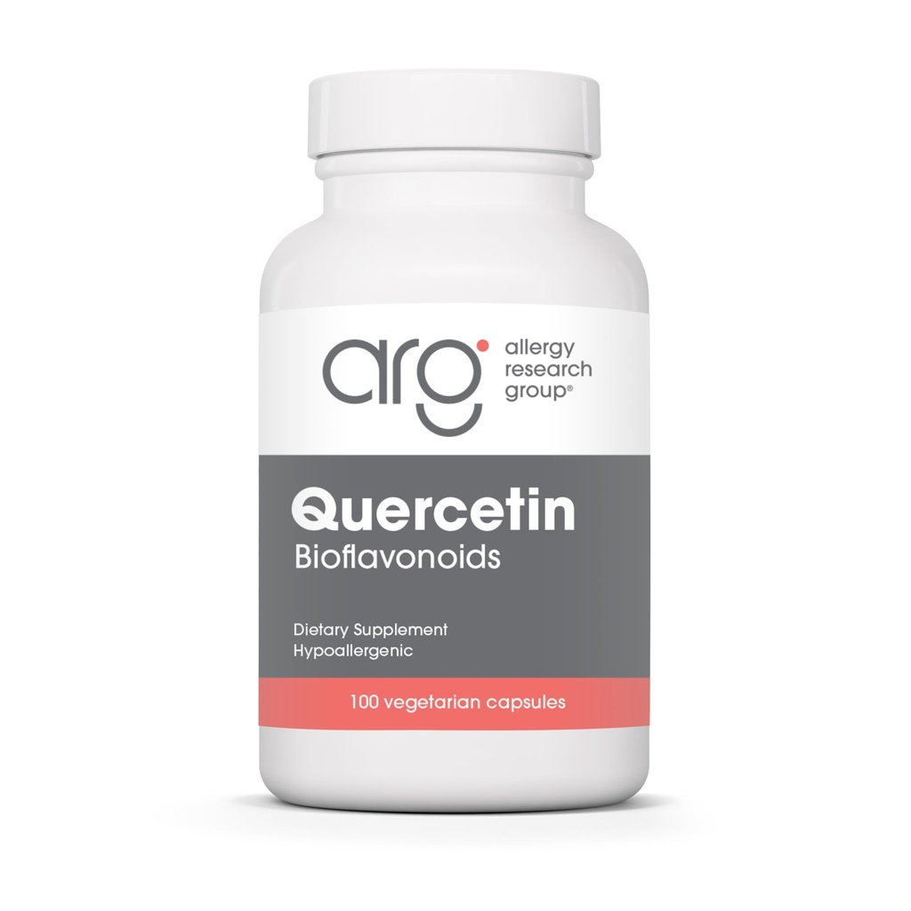 Groupe de recherche sur l'allergie Quercetin Bioflavonoïdes - Complexe bioflavonoïde de citron, Rutin, Extrait d'agrumes, Hespéridin, Capsules végétariennes - 100 Compte