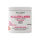 Hallusa Natural Hydrolyzed Collagen Peptides Powder 1000mg mit Vitamin C | BlackBerry & Blueberry Flavor | 4g Collagen per Serving | Gesundes Haar, Haut, Nägel, Knochen & Gelenkunterstützung