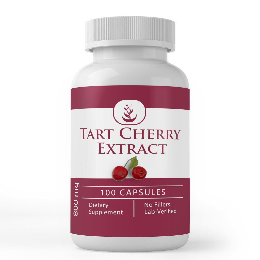 PURE ORIGINAL INGREDIENTS Tart Kirschextrakt (100 Kapseln) Immer rein, keine Zusatzstoffe oder Füllstoffe, Lab Verifiziert