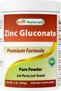 Best Naturals Zinc Gluconate Pure Powder 1 Pound