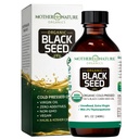 Mutter Natur USDA Organic Black Seed Oil, High TQ 2%, Kalt Pressed, Unrefined Nigella Sativa, Omega 3 6 9 für Immun, Gelenk & Herz-Unterstützung, Haar & Haut, Non-GMO, Glasflasche (8oz)