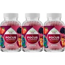 Vegan Kids Focus Gummis - Potent Chewable Brain Unterstützung für Kinder - Verbessert Konzentration & Gedächtnis - Beruhigende Ergänzungen & Fokus Gummi für Kinder - Non-GMO & Gluten-Free - 60 Count - 3 Pack