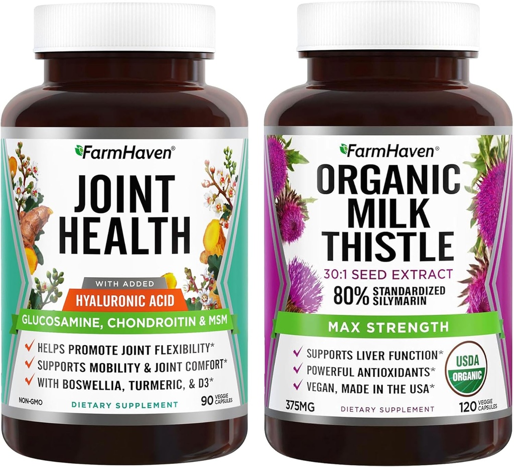 FarmHaven USDA Bio Milchdistel und Glucosamin Chondroitin