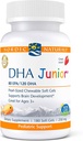 Nordic Naturals Pro DHA Junior, Erdbeere - 180 Mini Kaubare Weichgele - 250 mg Total Omega-3s mit EPA & DHA - Gehirnentwicklung & Visuelle Funktion - Non-GMO - 45 Servietten