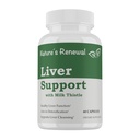 Nature's Renewal Liver Support Supplement – Cleanse Detox Renew Recovery Formel mit Milchdistel, Dandelion Root, Artichoke Extract, Choline, Turmeric – 60 Kapseln