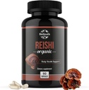 Bio Reishi Mushroom Kapseln Ergänzung | Non-GMO & Allergen-Free | 90 Kapseln (1-Monat Lieferung)