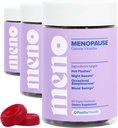 O Positive MENO-Gummien für Menopause, 30 Servierungen (Pack von 3) - Hormonfreie Ergänzungen für Frauen mit schwarzem Cohosh & Ashwagandha KSM-66 - Hilft, Hot Flashes, Nachtschwärmer, & Mood-Schwingungen zu umgehen