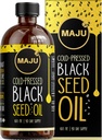 MAJU's Black Seed Oil 16oz: 3X Thymochinon, kalt gepresst, 100% Türkisch Schwarz Cumin Nigella Sativa Samenöl (Better Than Organic), Non-GMO, 100% Liquid Pure Blackseed Oil, Glasflasche