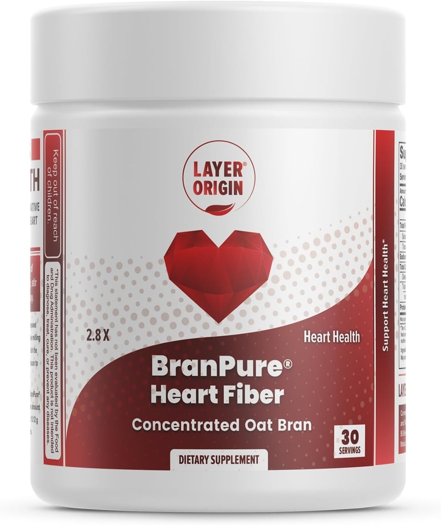 Origine de la couche BranPure fibre cardiaque, Super concentré d'avoine Bran - Réduire LDL-C et produits chimiques pour toujours comme le SPAF avec de l'avoine soluble Glucan, poudre non aromatisée