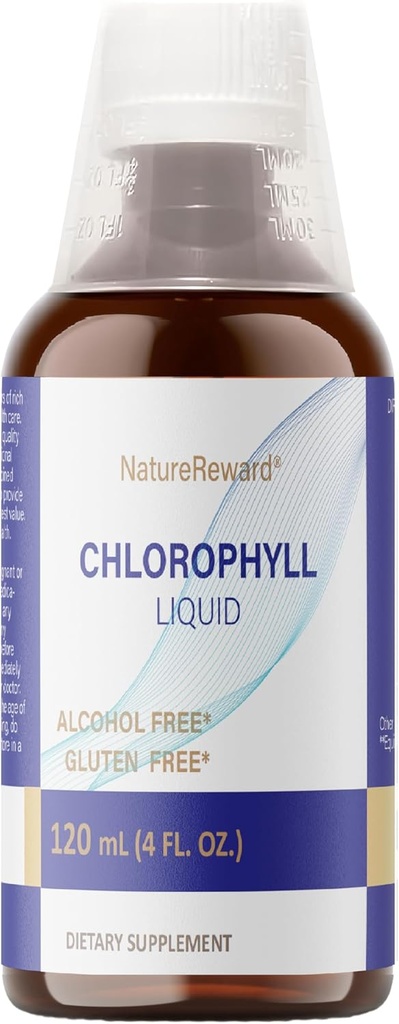 Chlorophylle liquide, 120 ml, 4 mois d'approvisionnement Chlorophylle liquide supplément pour désodorisant interne, hommes et femmes