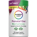 Lumière arc-en-ciel haute puissance prénatale une multivitamine, santé prénatale multivitamine soutient la santé de maman et le développement du bébé, avec la vitamine C, végétalien, 30 comte