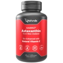 Naturalis Nouvelle-Zélande Astaxanthine (12mg)-Amélioré avec la vitamine naturelle E-- Sans OGM, sans soja et sans gluten