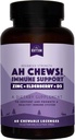 Natürliche Rhythm Ah Chews! Immun Booster Lozenges für Kinder und Erwachsene, kein hinzugefügter Zucker, mit Elderberry, Zink & Vitamin D3, 60 Kapseln