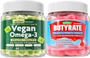 Vegan Omega 3 Gummies + Butyrate Gummies Sugar Free