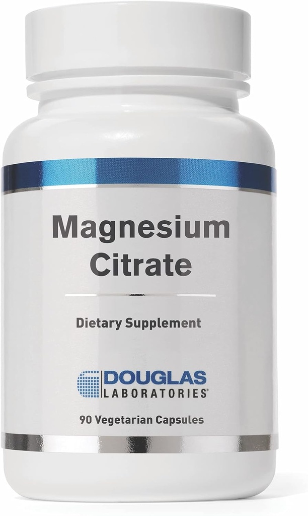 Douglas Laboratories Magnesium Citrat - 150 mg - Für Herzfunktion, Knochengesundheit & Muskeln - Gentle on Digestion* - 90 Vegetarische Kapseln