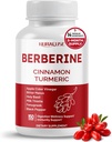 Berberine 14-in-1 Ergänzung mit Ceylon Cinnamon Apfel Apfel Apfelessig Turmeric Bitter Melon Holy Basil Milk Thistle Fenugreek Gymnema Banaba - Made in USA