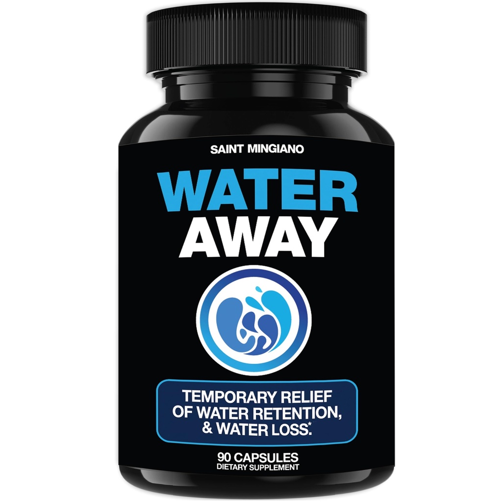 Wasserstraße - Diuretic Water Pills - Retention and Flushing, Hilfsmittel in Wasserentlastung & Wasserverlust für geschwollene Knöchel Füße, Beine oder Bloating - Fast Acting Water Away Pills für (90 Kapseln)