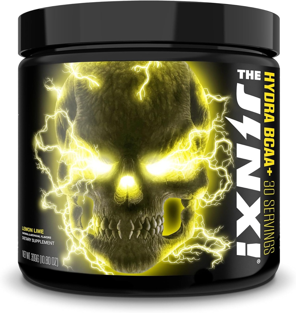 JNX SPORTS The Jinx! Hydra BCAA+ Post Workout Recovery Drink - Hydration mit Elektrolyten für Männer und Frauen - 30 Servieren, Zitronenlime