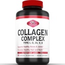 Olympian Labs Multi Collagen Complex Typ I, II, III, V, X, Haar, Nägel, Joint, Gut Health, 90 Caps, 30-Day Supply