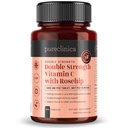 pureclinica Vitamin C mit Rosehip – 2000mg (1000mg VIT C & 1000mg Rosehip Extract) x 180 Tabletten - 6 Monate Versorgung!