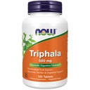MAINTENANT Aliments suppléments, Triphala 500 mg, combinaison de Harada, Amla et Behada, 120 comprimés