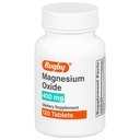 Rugby Oxyde de magnésium 400 mg Comprimés - Supplément alimentaire - Sans gluten - 120 Compte (1 paquet)