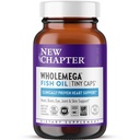 Neues Kapitel Wholemega Fischöl-Ergänzung, kleine Kapseln, 2000mg pro Portion, klinisch bewährtes Wildes Alaskan Lachsöl mit Omega-3 + Vitamin D3 + Astaxanthin, 500mg jede - 90 Zählung