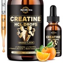 Kreatin HCL Flüssigkeitstropfen für Männer & Frauen, 1500mg flüssiges Kreatin-Hydrochlorid, hohe Absorption, 2 Fl Oz Orange Flavor