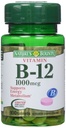 Vitamine B12 par la nature, supplément de vitamine, soutient le métabolisme énergétique et la santé du système nerveux, 1000mcg, 100 comprimés