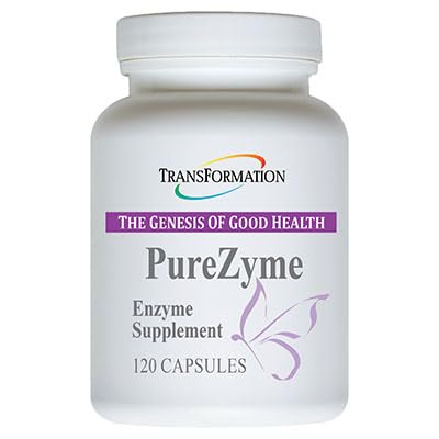 TRANSFORMATION THE GENESIS of GOOD HEALTH - Purezyme High-Potency Protease Blend Enzyme Supplement, Physician empfohlen - Erweiterte Formel für maximale Nährstoffe Verdauung & Gut Gesundheit, 120 Kapseln