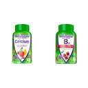 Vitafusion Kaubare Kalzium Gummy Vitamine für Knochen und Zähne Unterstützung & Extra Kraft Vitamin B12 Gummy Vitamine für Energie Metabolismus Unterstützung und Nervous System Gesundheit Unterstützung