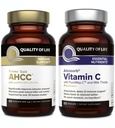 Qualité de vie AHCC Kinoko Gold et Advasorb Vitamine C - Ensemble de soutien immunitaire